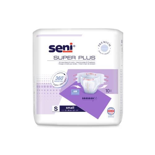 Miniaturka artykułu - SENI SUPER PLUS Pieluchomajtki dla dorosłych S, 10 szt