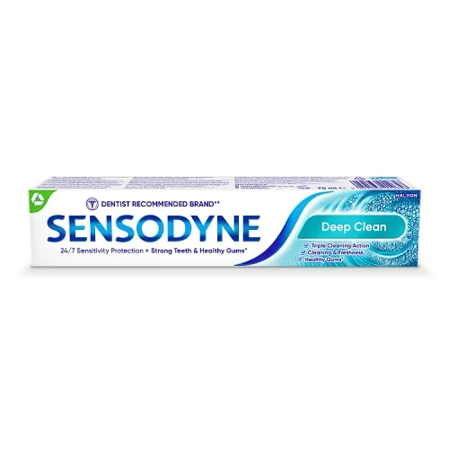Miniaturka artykułu - Sensodyne Deep Clean Pasta do nadwrażliwych zęb&oacute;w z fluorem, 75 ml