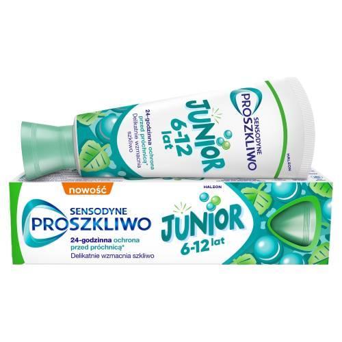 Miniaturka artykułu - Sensodyne ProSzkliwo Junior Pasta z fluorem do zęb&oacute;w dla dzieci 6-12 lat, 75 ml USZKODZONE OPAKOWANIE