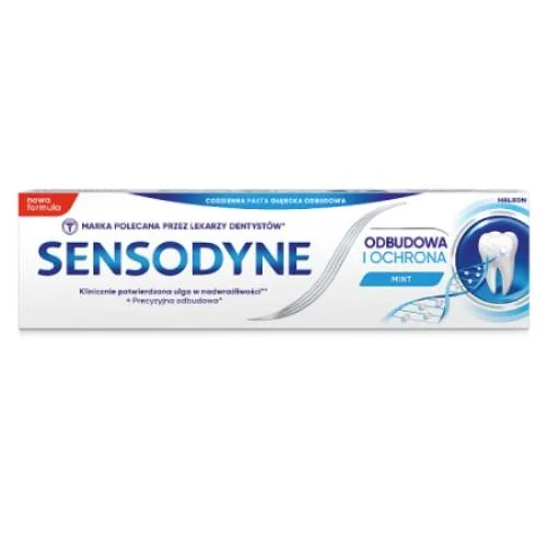 Miniaturka artykułu - Sensodyne Odbudowa i Ochrona Pasta z fluorem do nadwrażliwych zęb&oacute;w, 75 ml