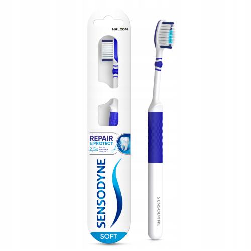 Miniaturka artykułu - Sensodyne Repair & Protect Soft Szczoteczka do zębów wrażliwych miękka, 1 szt.