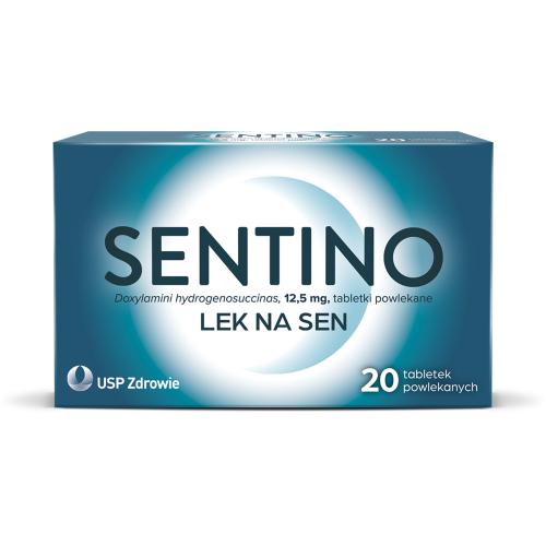 Miniaturka artykułu - Sentino Lek na sen 12,5 mg, 20 tabletek powlekanych