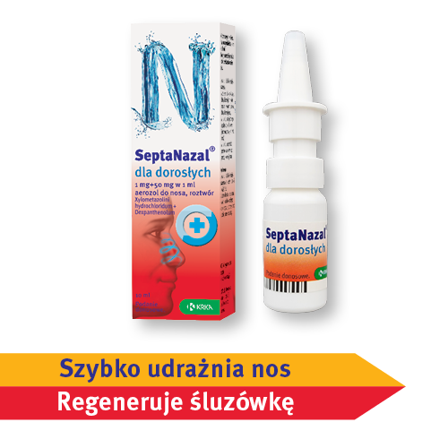 Miniaturka artykułu - SEPTANAZAL Lek w aerozolu na cieknący katar, 10 ml USZKODZONE OPAKOWANIE TEKTUROWE