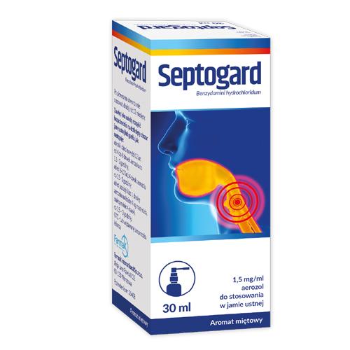Miniaturka artykułu - Septogard aerozol do stosowania w jamie ustnej 1,5mg/ml, 30ml