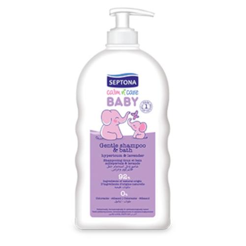 Miniaturka artykułu - SEPTONA Baby Delikatny szampon dla dzieci Dziurawiec i Lawenda, 500ml