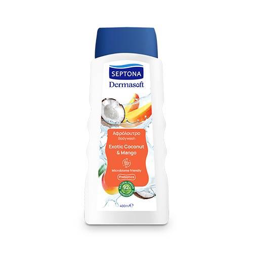 Miniaturka artykułu - Septona Żel pod prysznic Exotic Coconut & Mango, 400 ml