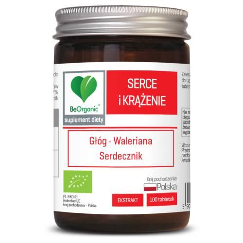 Zdjęcie produktu - BeOrganic Serce i Krążenie, 100 tab.