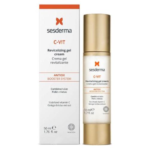 Miniaturka artykułu - SESDERMA RADIANCE C-VIT Antiox booster system Krem rozświetlający, 50ml