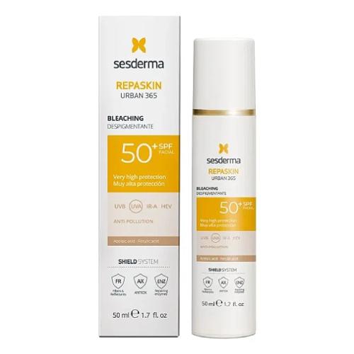 Miniaturka artykułu - Sesderma Repaskin Urban 365 Depigmentujący fotoprotektor SPF50+, 50 ml