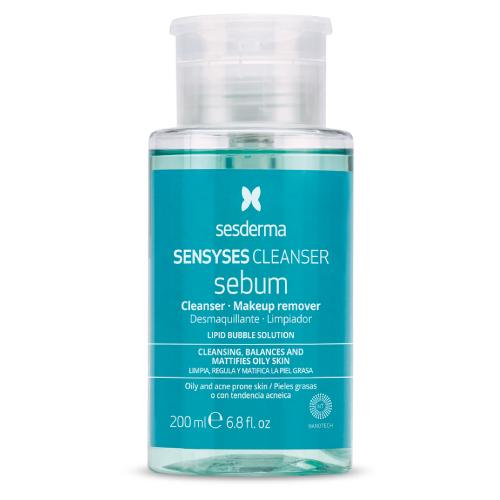 Miniaturka artykułu - SESDERMA Sensyses Cleanser Sebum Płyn do demakijażu, 200 ml