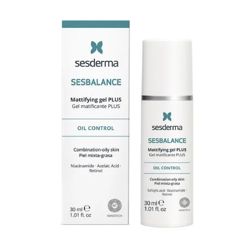 Miniaturka artykułu - SESDERMA Sesbalance Żel matujący Plus, 30ml KR&Oacute;TKA DATA 30.11.2026