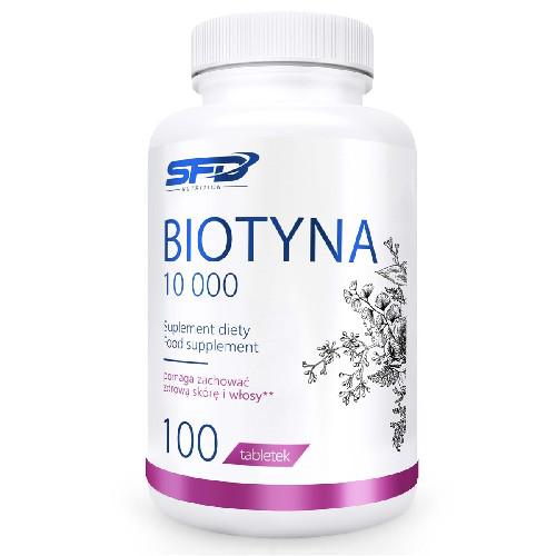 Miniaturka artykułu - SFD BIOTYNA 10 000, 100 tabletek.