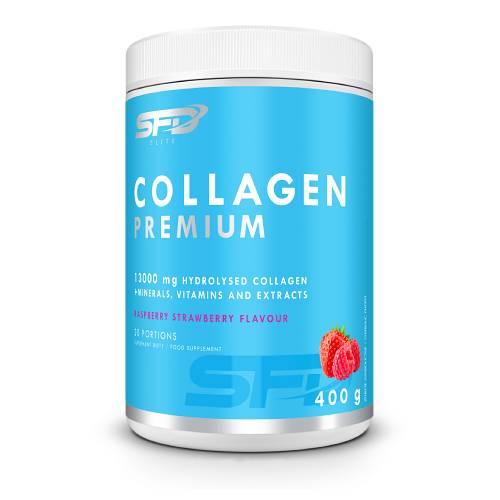 Miniaturka artykułu - SFD Collagen Premium smak truskawka-malina, 400 g