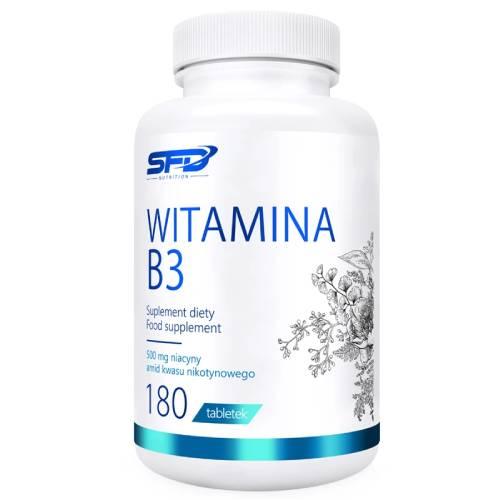 Miniaturka artykułu - SFD Witamina B3, 180 tabl.