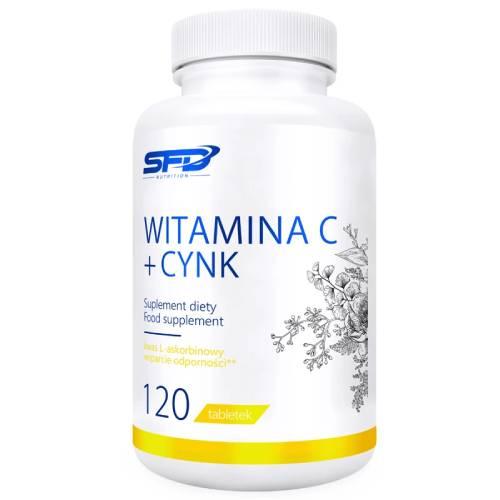 Miniaturka artykułu - SFD Witamina C + Cynk 120 tabletek