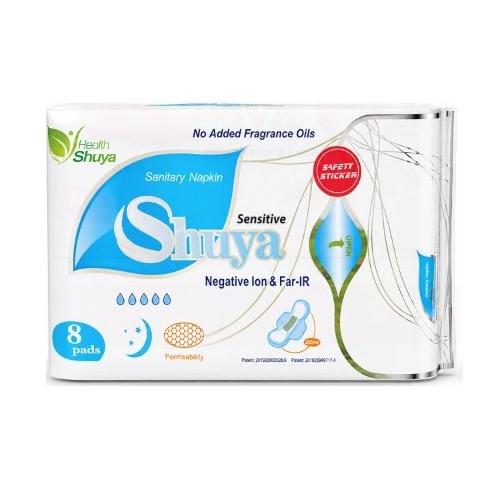 Miniaturka artykułu - Shuya Health Sensitive Podpaski nocne, 8 szt.