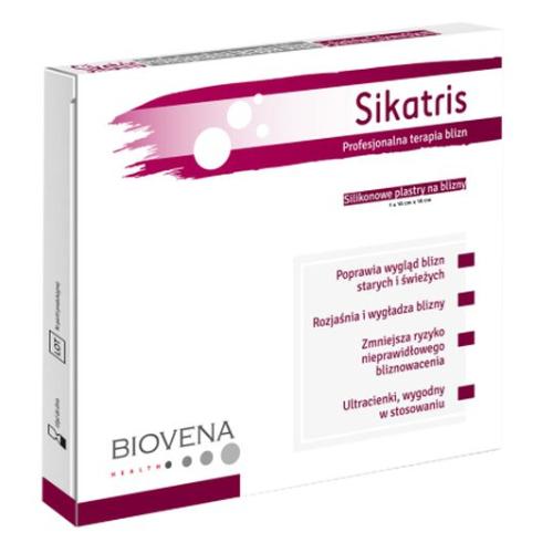 Miniaturka artykułu - SIKATRIS Plaster silikonowy na blizny 10x10- 5szt