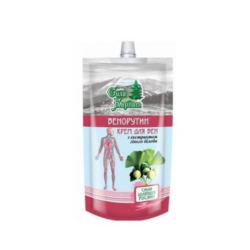 Miniaturka artykułu - SIŁA KARPAT Wenorutin Krem do n&oacute;g z ginkgo biloba, 100ml