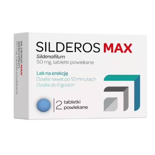 Miniaturka artykułu - Silderos Max 50 mg, 2 tabletki powlekane