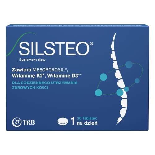 Miniaturka artykułu - Silsteo Krzem, witamina D, witamina K, 30 tabl.