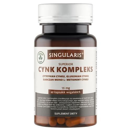 Miniaturka artykułu - SINGULARIAS Cynk Kompleks 15mg, 60 kapsułek