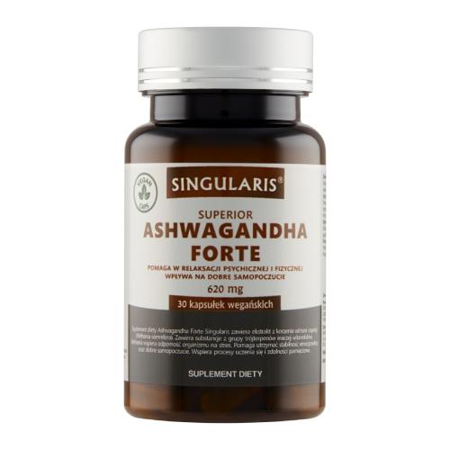 Miniaturka artykułu - SINGULARIS Ashwagandha Forte 620mg, 30kaps.