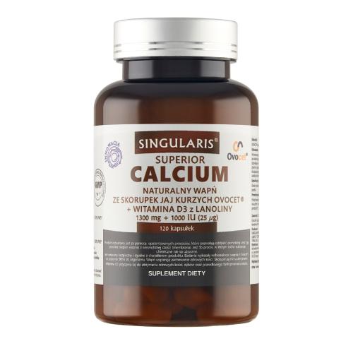 Miniaturka artykułu - SINGULARIS Calcium Naturalny wapń, 120 kaps.