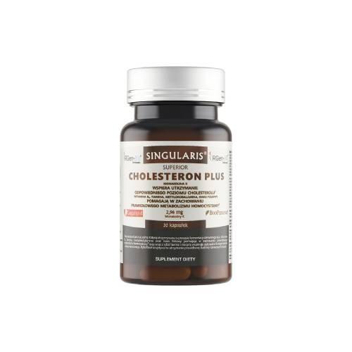Miniaturka artykułu - SINGULARIS Cholesteron Plus, 30 kaps KR&Oacute;TKA DATA 31.08.2026