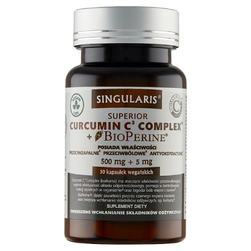Miniaturka artykułu - SINGULARIS Curcumin C3 Complex, 30 kaps. 