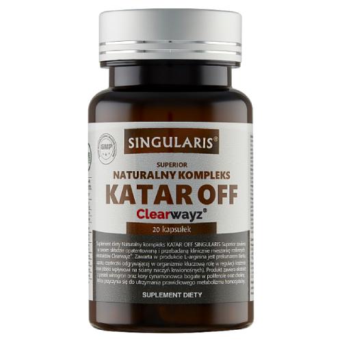 Miniaturka artykułu - SINGULARIS Katar Off Naturalny Kompleks, 20 kapsułek