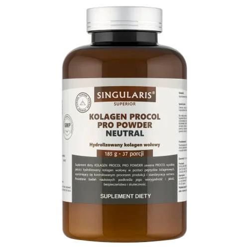 Miniaturka artykułu - Singularis Kolagen Procol Pro Powder Neutral, 185 g - suplement diety z kolagenem