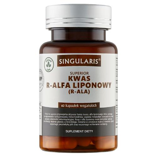 Miniaturka artykułu - Singularis Superior Kwas R-ALFA LIPONOWY (R-ALA), 60 kaps.