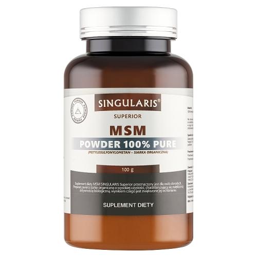 Miniaturka artykułu - SINGULARIS MSM Powder 100%, 100g