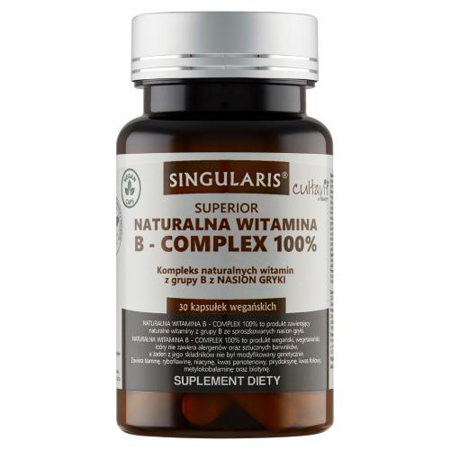 Miniaturka artykułu - SINGULARIS Naturalna Witamina B-Complex 100%, 30 kapsułek