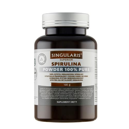 Miniaturka artykułu - SINGULARIS Spirulina Powder 100%, 100g