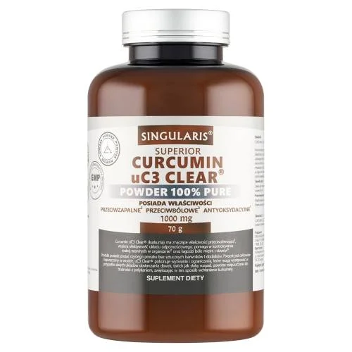 Miniaturka artykułu - Singularis Superior Curcumin uC3 Clear Powder Kurkuma w proszku, 70 g