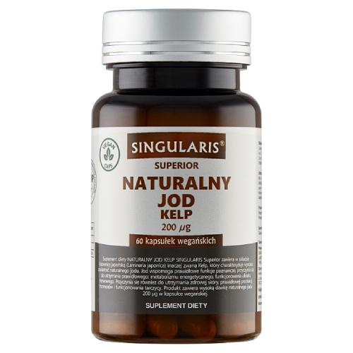 Miniaturka artykułu - SINGULARIS Superior Naturalny Jod Kelp 200 &micro;g, 60 kapsułek wegańskich