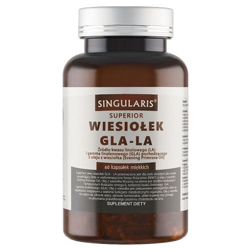 Miniaturka artykułu - SINGULARIS Wiesiołek GLA-LA Superior, 60 kapsułek