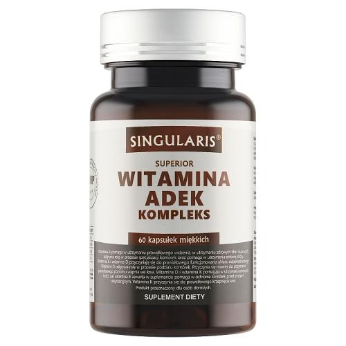 Miniaturka artykułu - SINGULARIS Witamina ADEK Kompleks, 60 kaps.