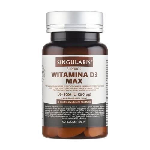 Miniaturka artykułu - Singularis Witamina D3 Max, 60 tabl.