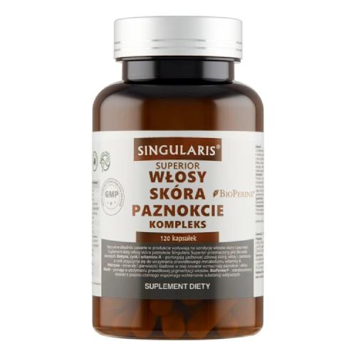 Miniaturka artykułu - SINGULARIS Włosy, sk&oacute;ra, paznokcie, 120 kapsułek