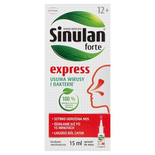 Miniaturka artykułu - Sinulan Express Forte aerozol do nosa, 15 ml USZKODZONE BRAK TEKTUROWEGO OPAKOWANIA
