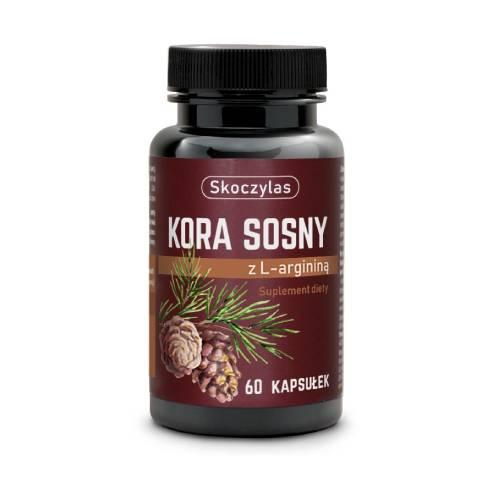 Miniaturka artykułu - SKOCZYLAS Kora Sosny z argininą, 60 kaps.