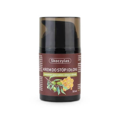 Miniaturka artykułu - SKOCZYLAS Krem do st&oacute;p i dłoni z woskiem pszczelim i oliwą z oliwek, 50ml