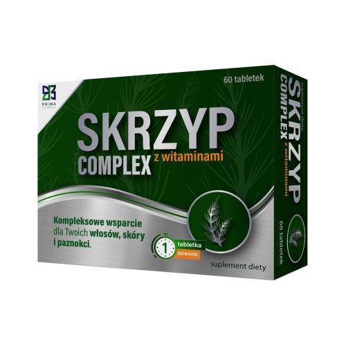 Miniaturka artykułu - Skrzyp Complex z witaminami, 60tabl. Prima Pharma