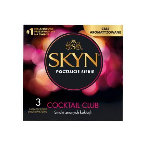 Miniaturka artykułu - SKYN Cocktail Club Prezerwatywy, 3szt. USZKODZONE TEKTUROWE OPAKOWANIE