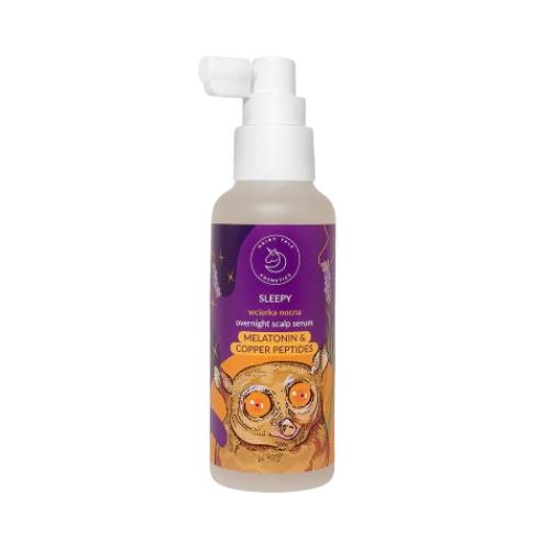 Miniaturka artykułu - Hairy Tale Cosmetics Sleepy Wcierka nocna Melatonina i Peptydy Miedziowe, 120 ml