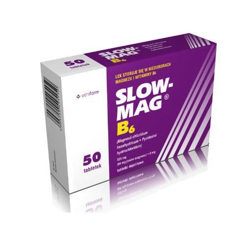 Miniaturka artykułu - Slow-Mag B6, 50 tabletek dojelitowych