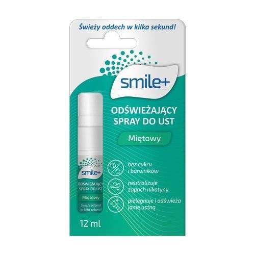 Miniaturka artykułu - Smile+ Odświeżający spray do ust miętowy, 12 ml