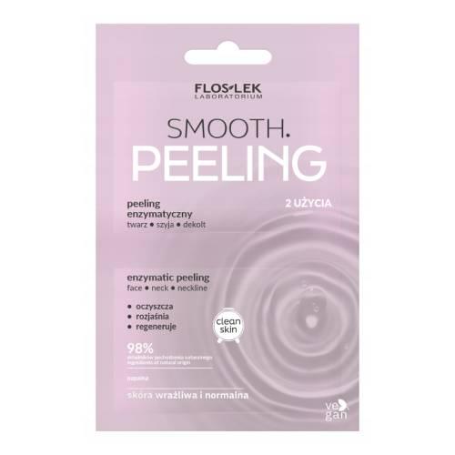 Miniaturka artykułu - FLOS-LEK SMOOTH. Peeling enzymatyczny do twarzy, 2x4ml